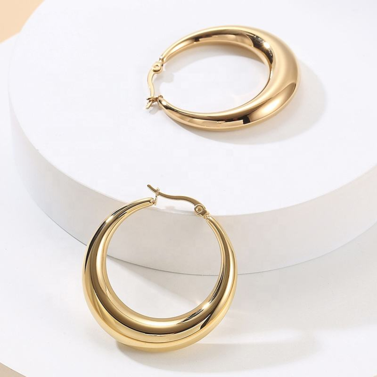 18K Gold Plated Gigi Hoop Anti Tarnish Earring