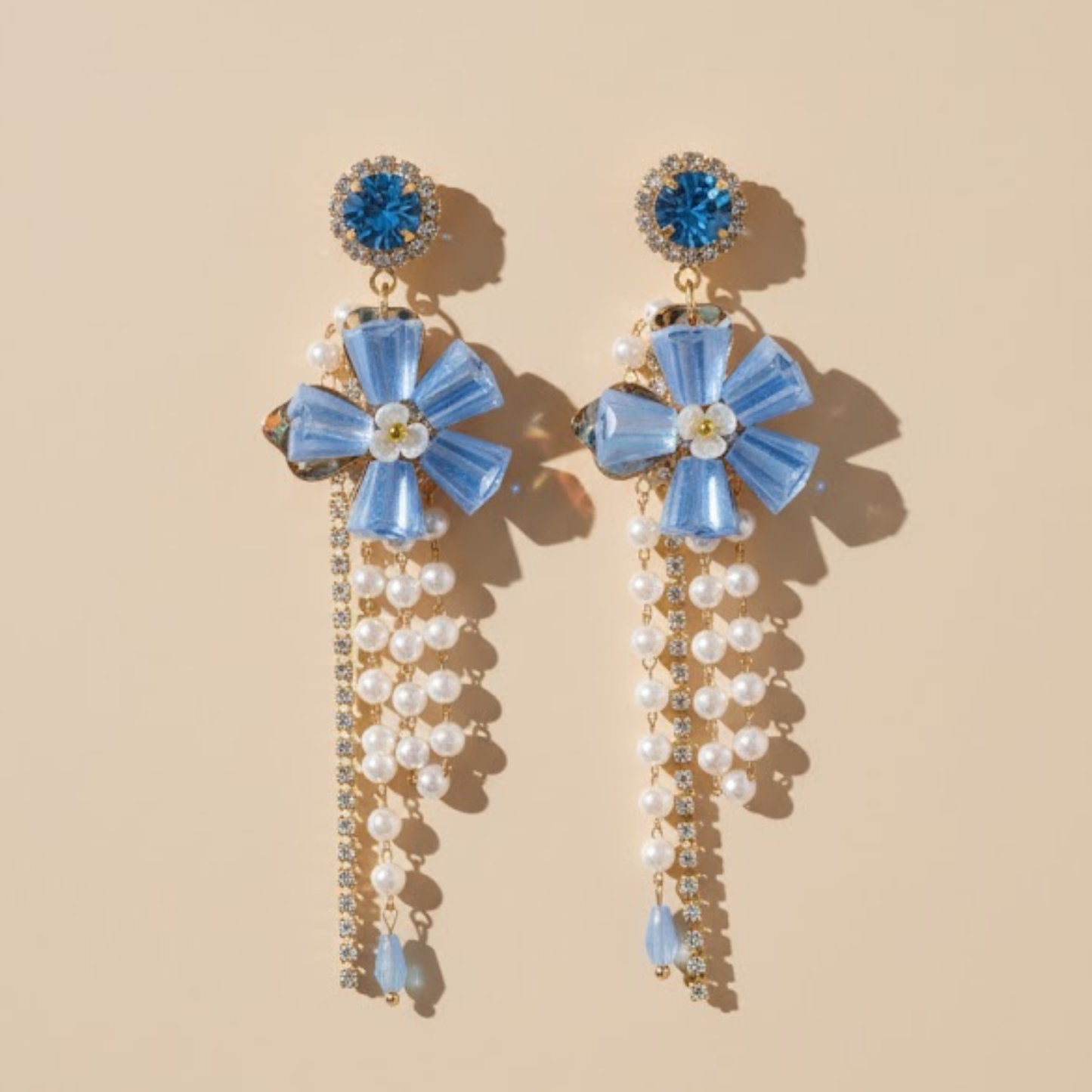 Bluebell Pearl Drops Earrings