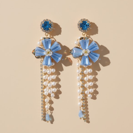 Bluebell Pearl Drops Earrings