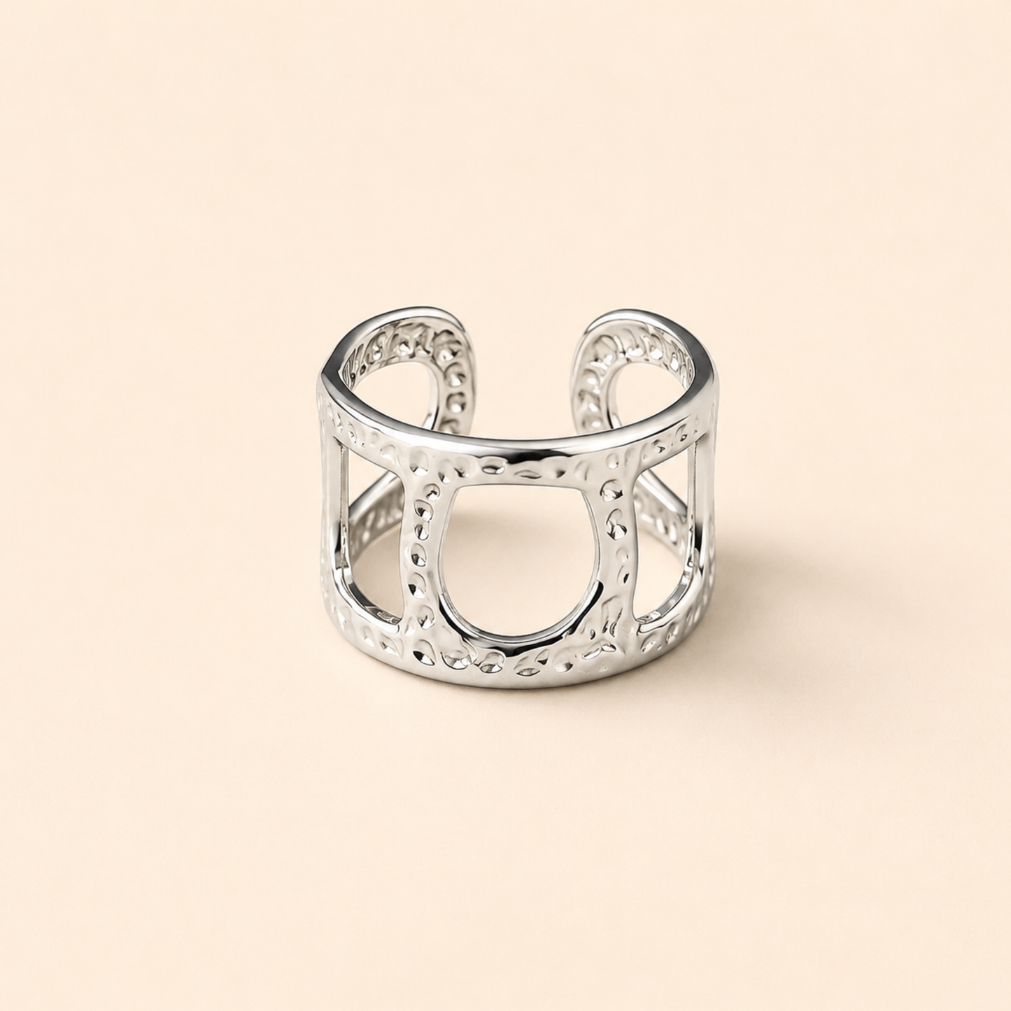 Silver Plated Open Circle Ring