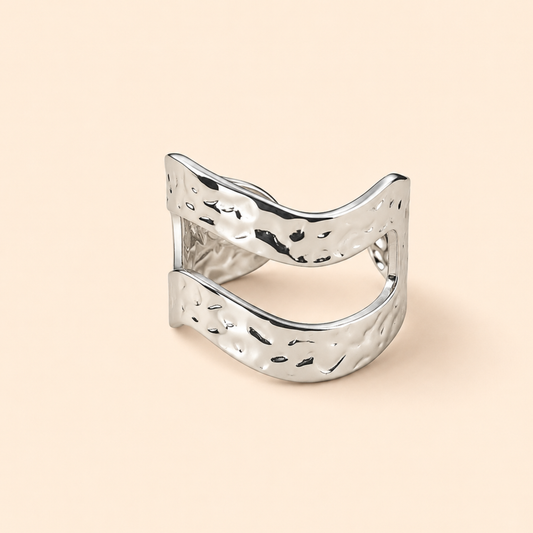 Silver Plated Urban Flow Ring