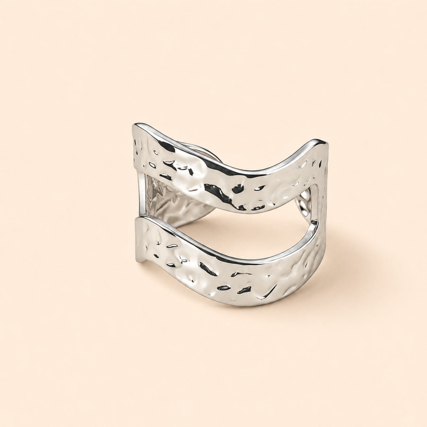 Silver Plated Urban Flow Ring