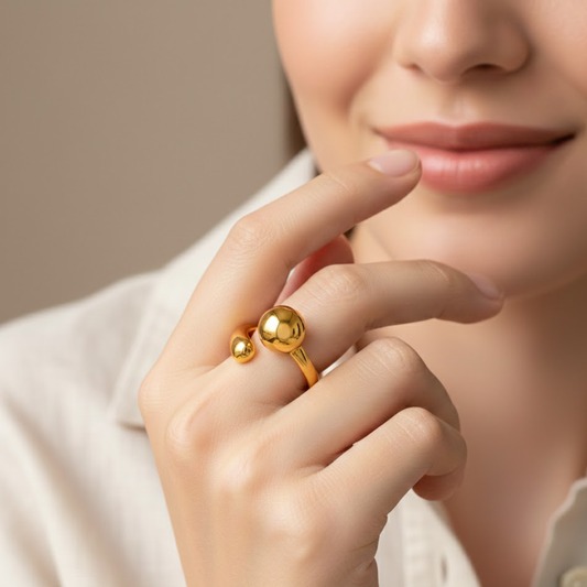 18k Gold Plated Amarillo Ring