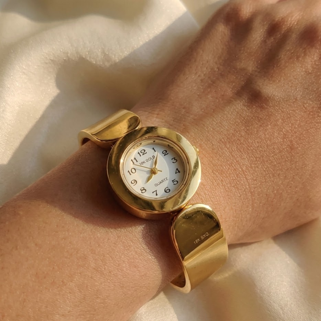 Elegant Touch Gold Bracelet Watch
