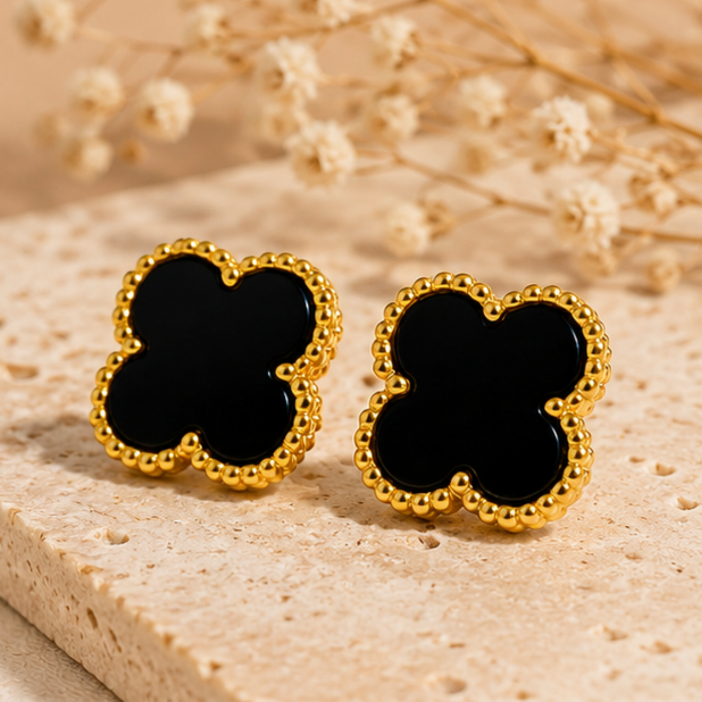 Black Clover Anti Tarnish Earring