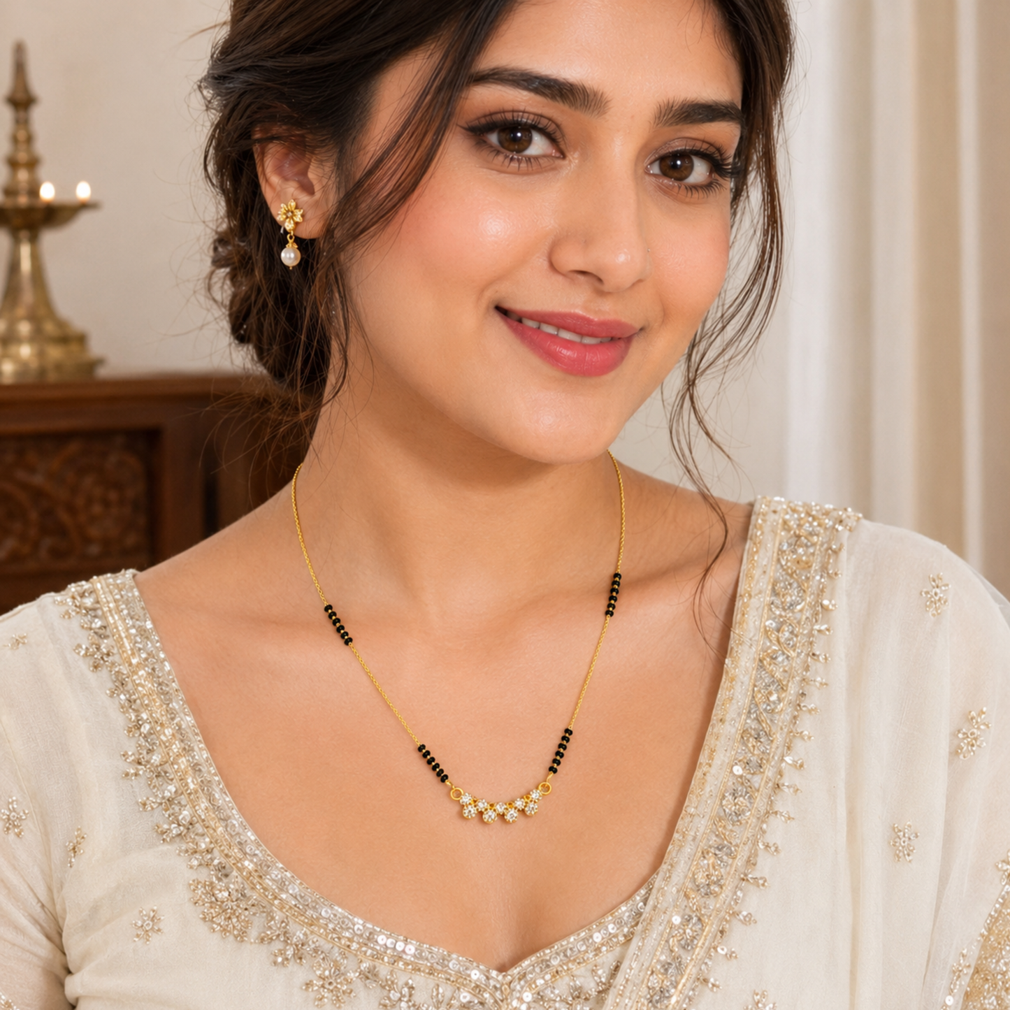 Zariya Diamond Charm Mangalsutra