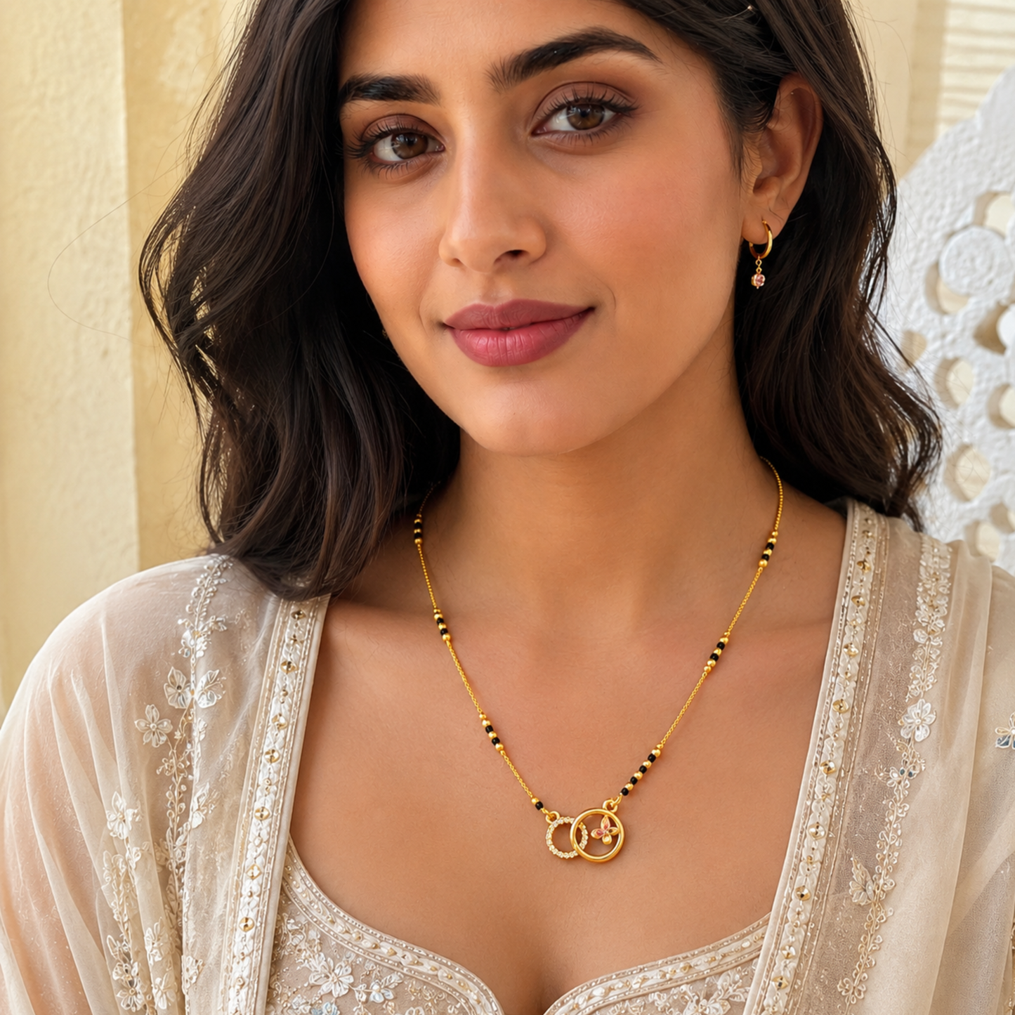Dual Ring Charm Mangalsutra