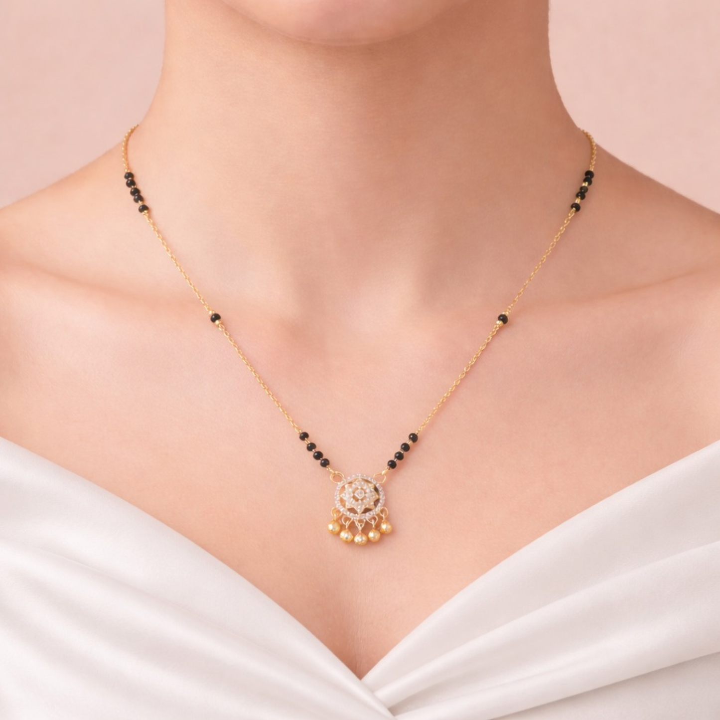 Anaya Floral Drop Mangalsutra