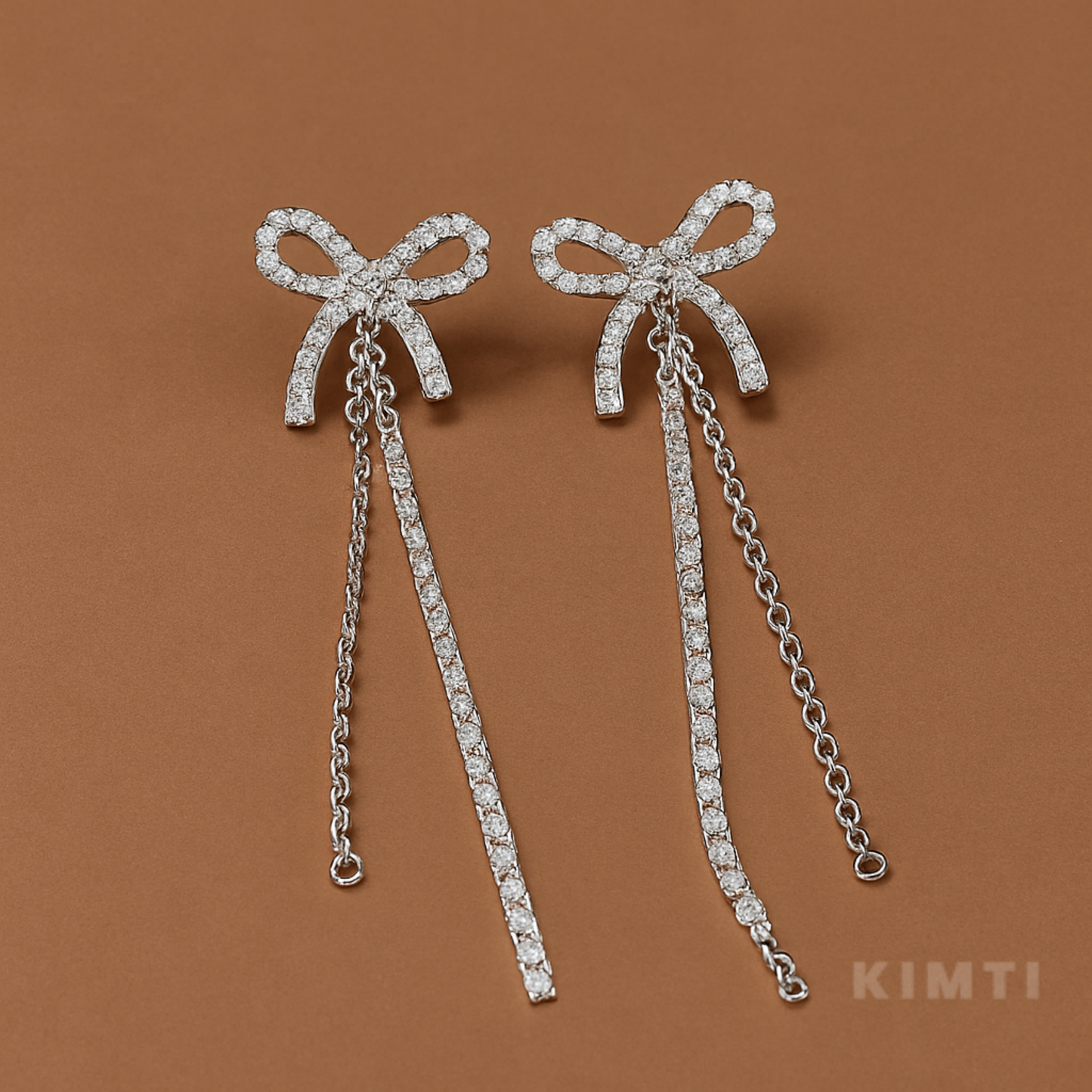 Sparkle Bowline Drop Earrings