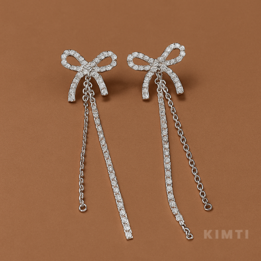 Sparkle Bowline Drop Earrings