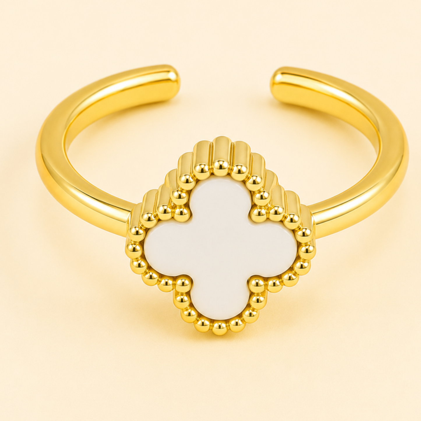 White Clover Anti Tarnish Ring