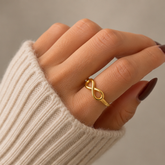Infinite Symbol Open Finger Ring