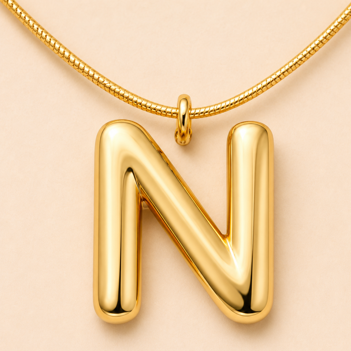 Initials Letter "N" Anti Tarnish Necklace