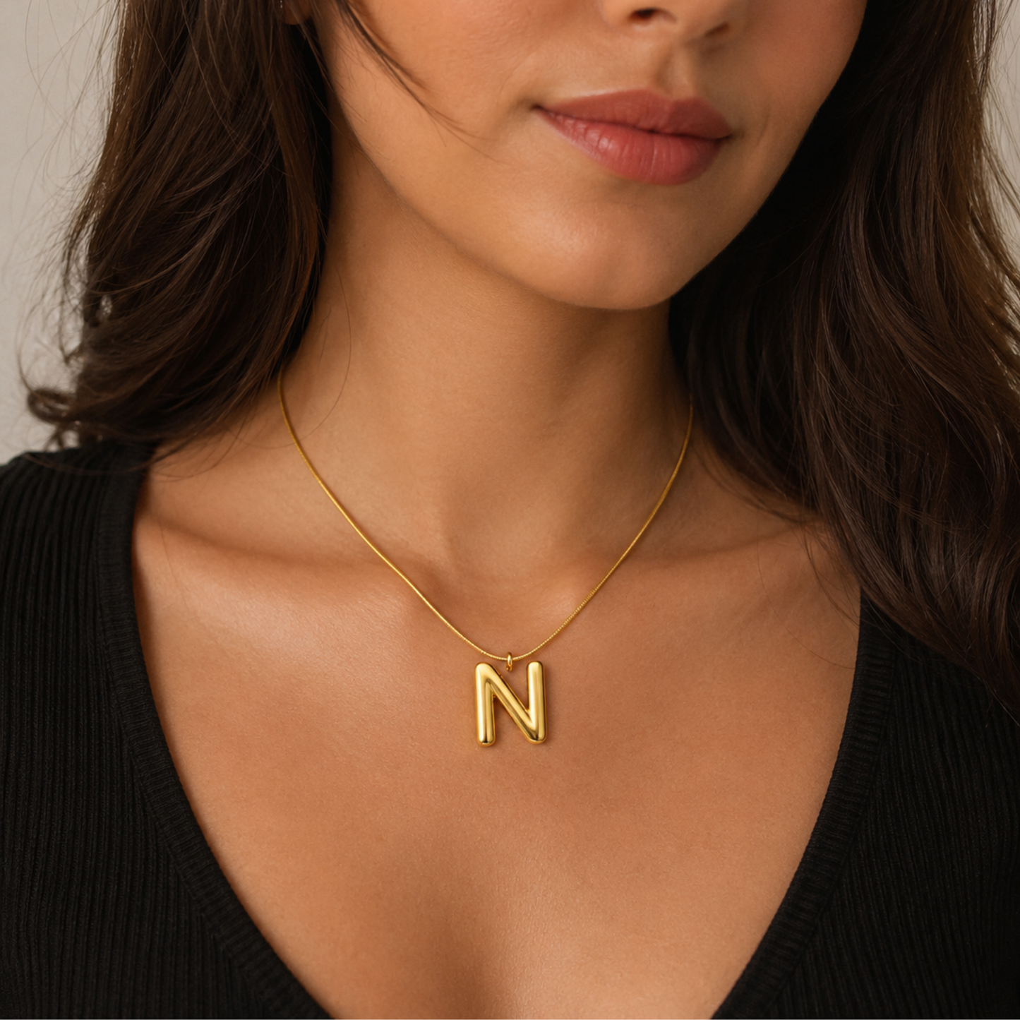 Initials Letter "N" Anti Tarnish Necklace