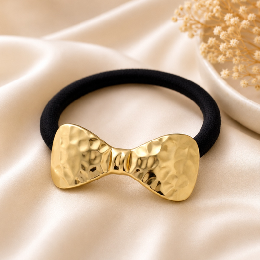 18k Gold Plated Bowline Hair Tie
