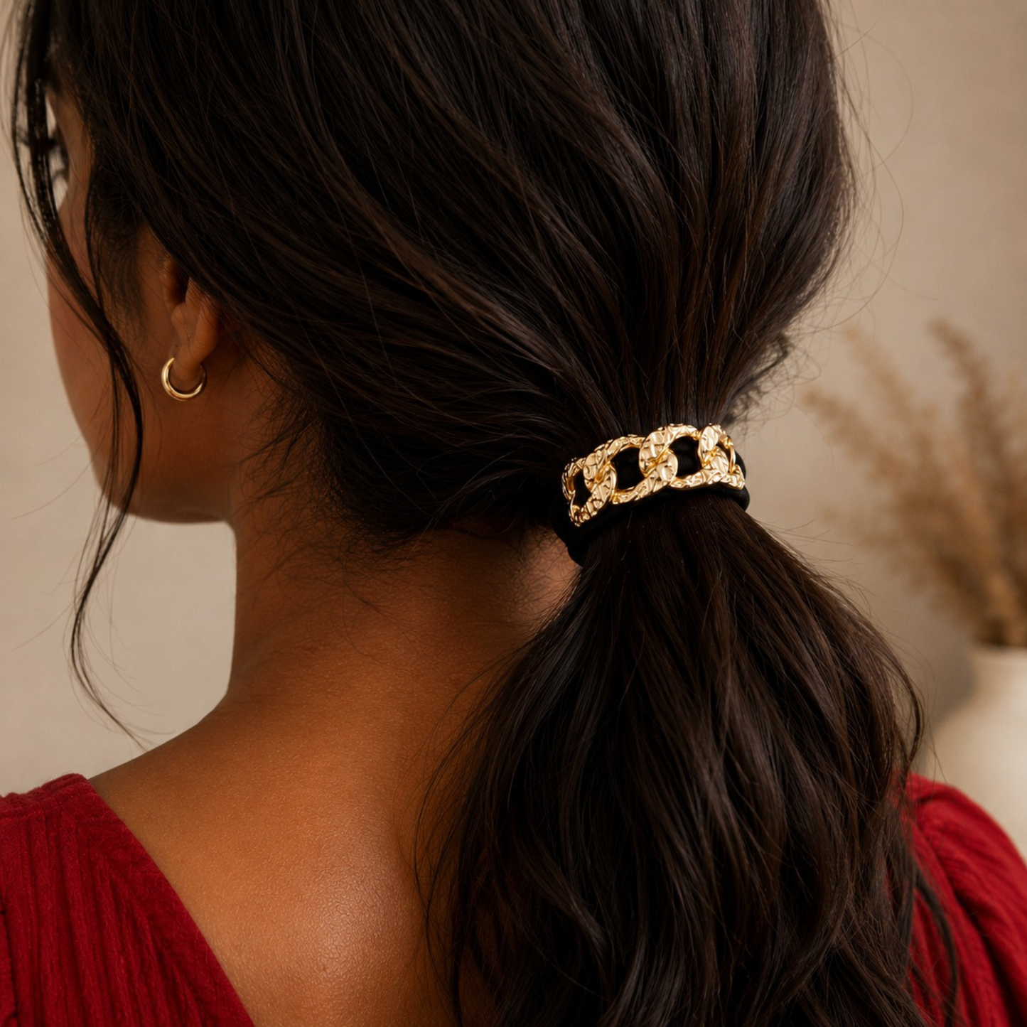 18k Gold Plated Bold Hair Tie