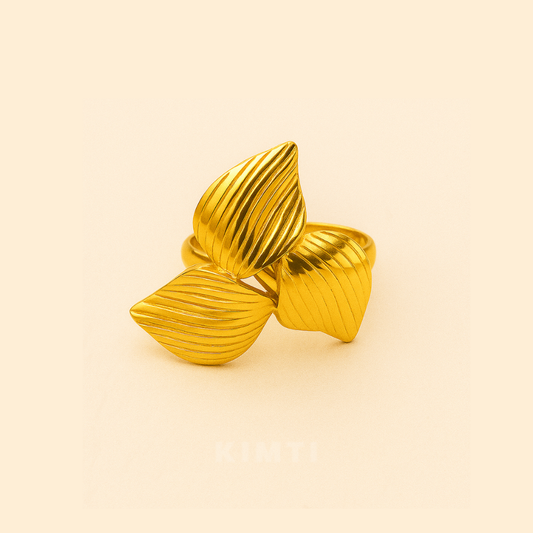 18K Gold Plated Trilia Ring for Women