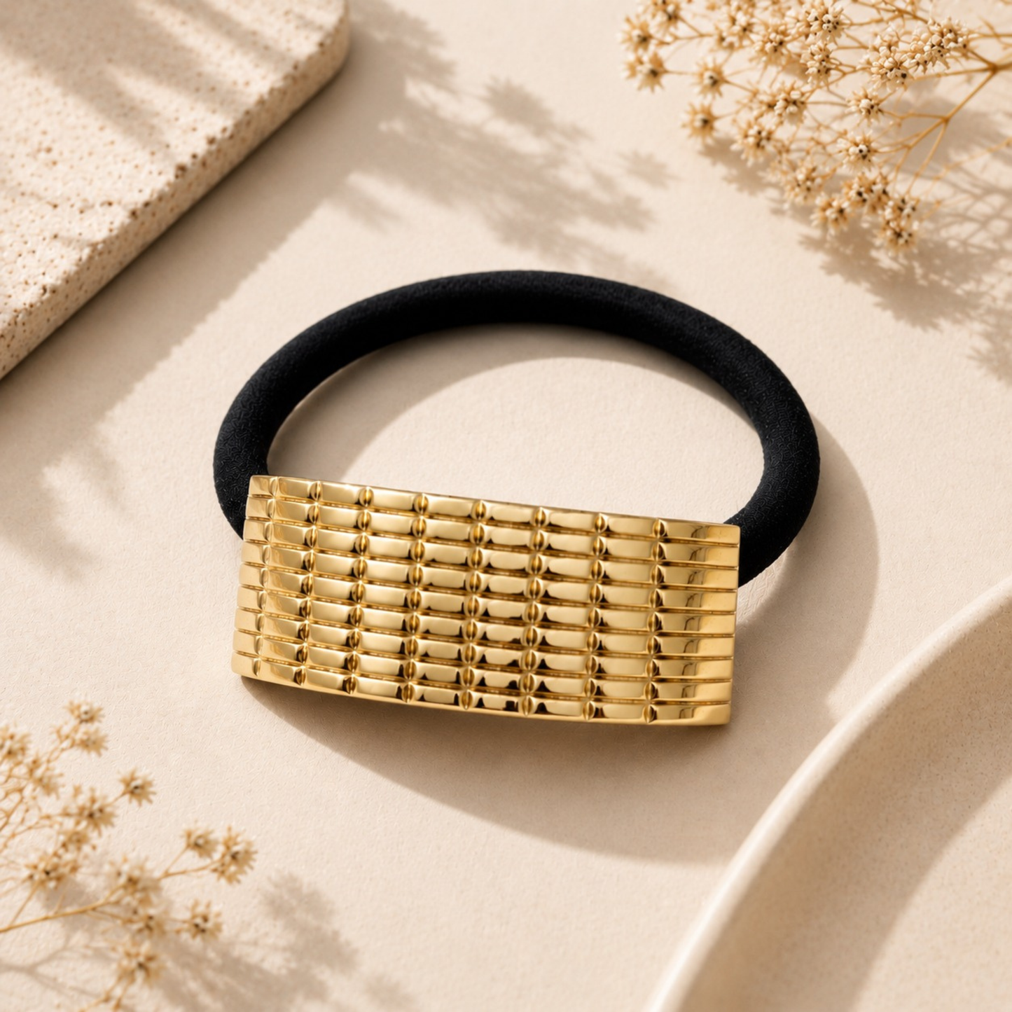 18k Gold Plated Luxe Spike Hair Tie