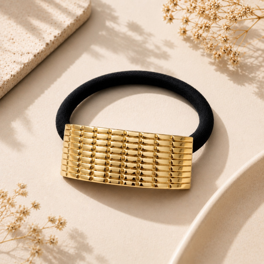 18k Gold Plated Luxe Spike Hair Tie