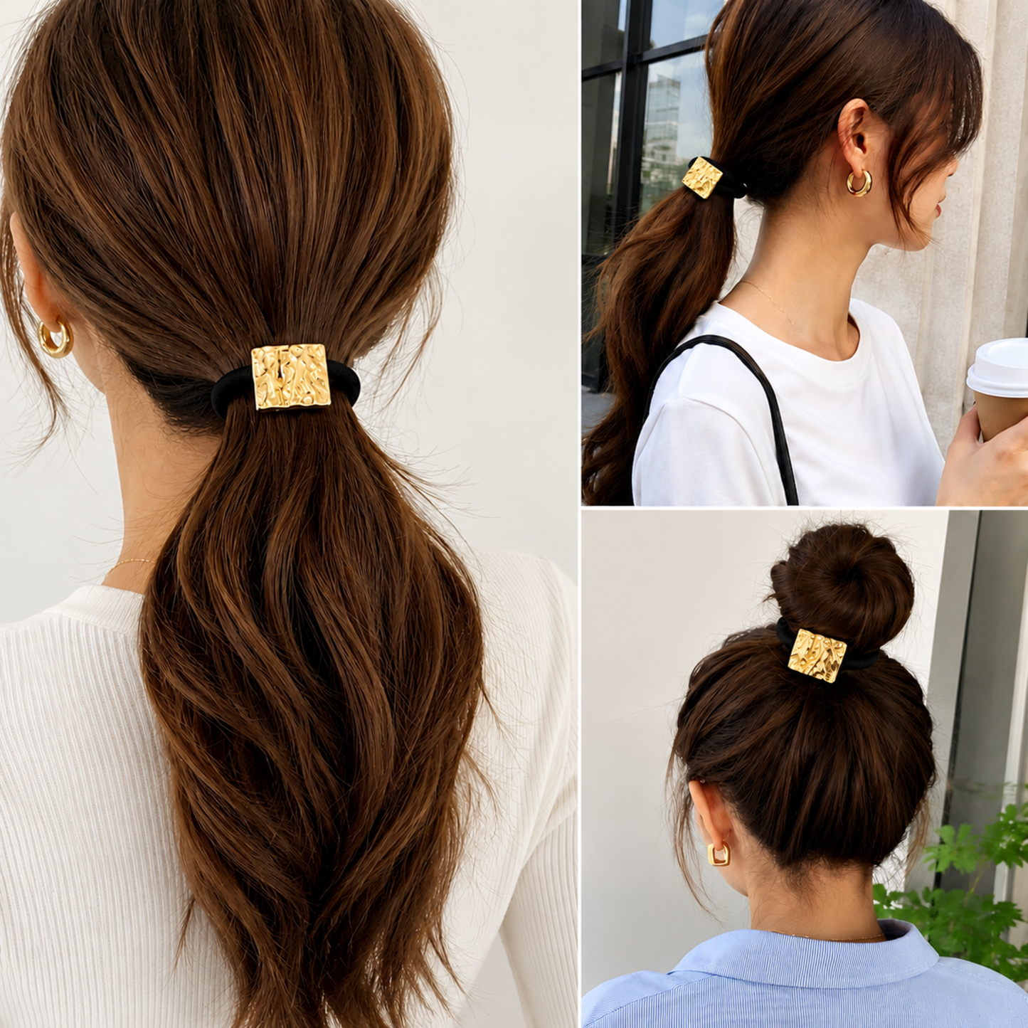 18k Gold Plated Dainty Hair Tie