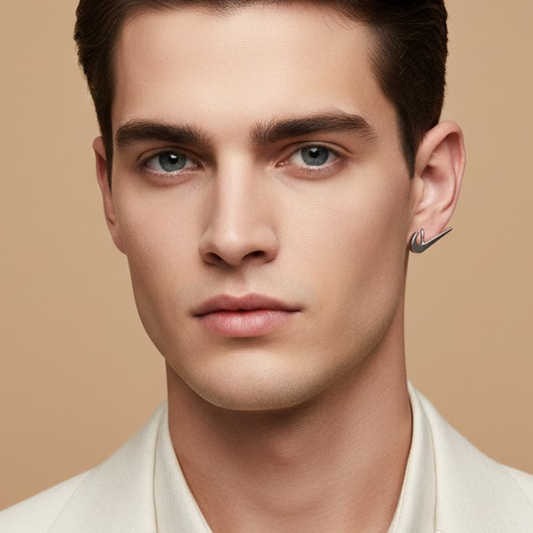 Men- Silver Surge Earring