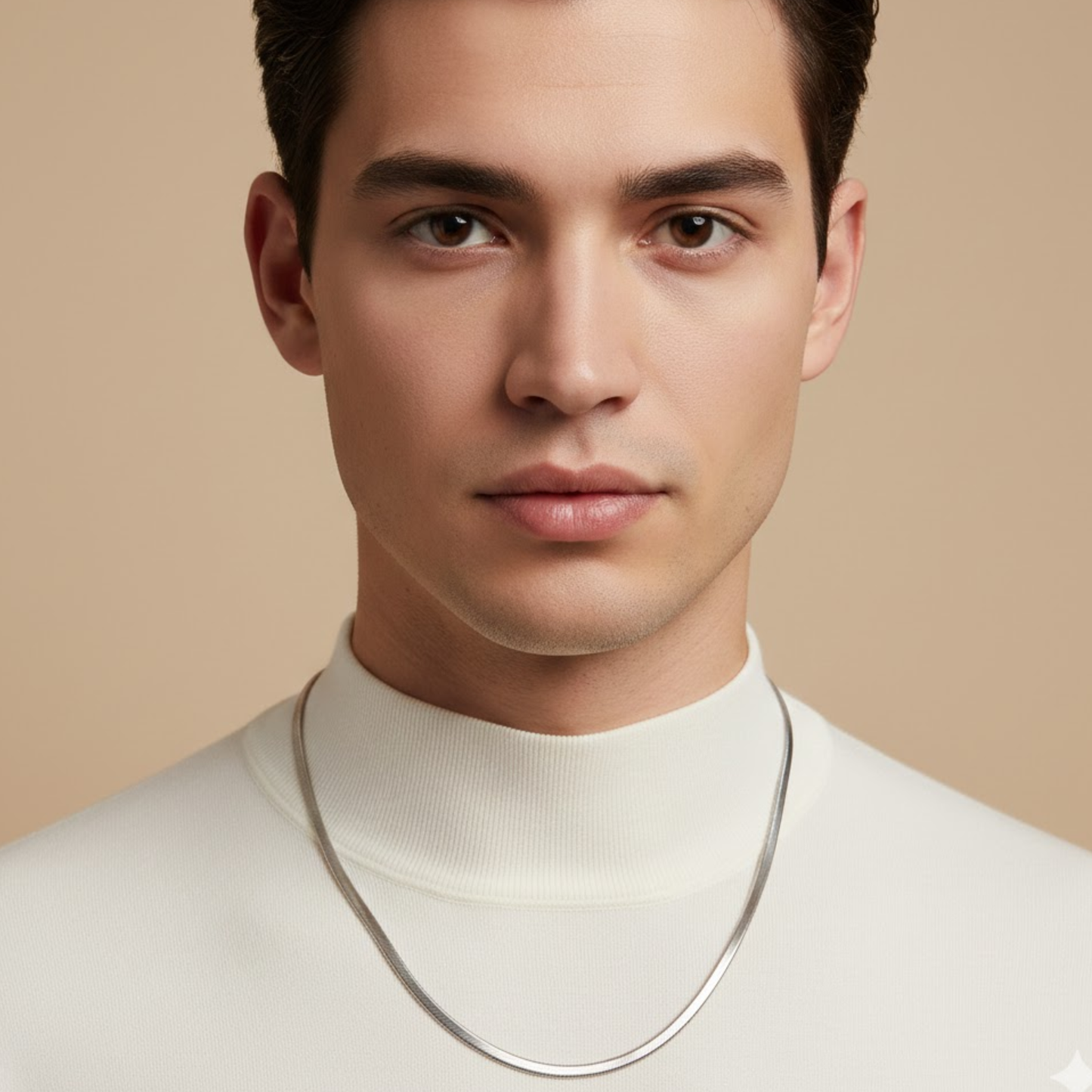 Men - 18k Anti Tarnish Silver Snake Chain