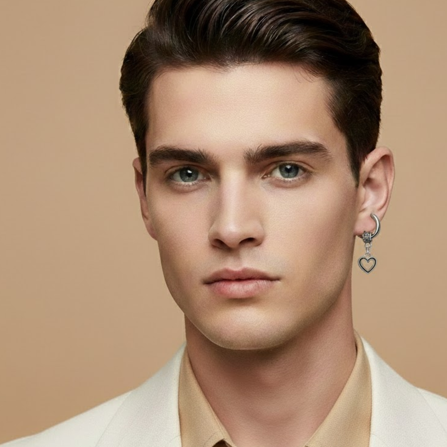 Men - Magestic Heart Earring
