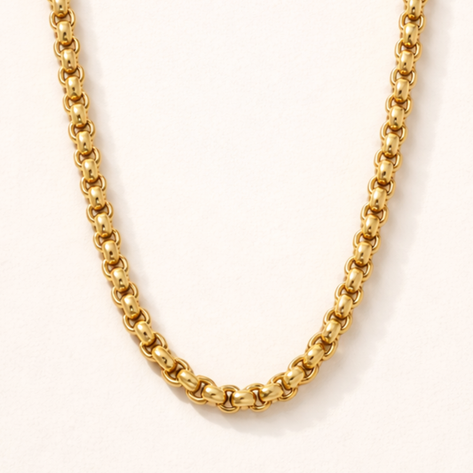 Men-18K Gold Plated Veloro Chain