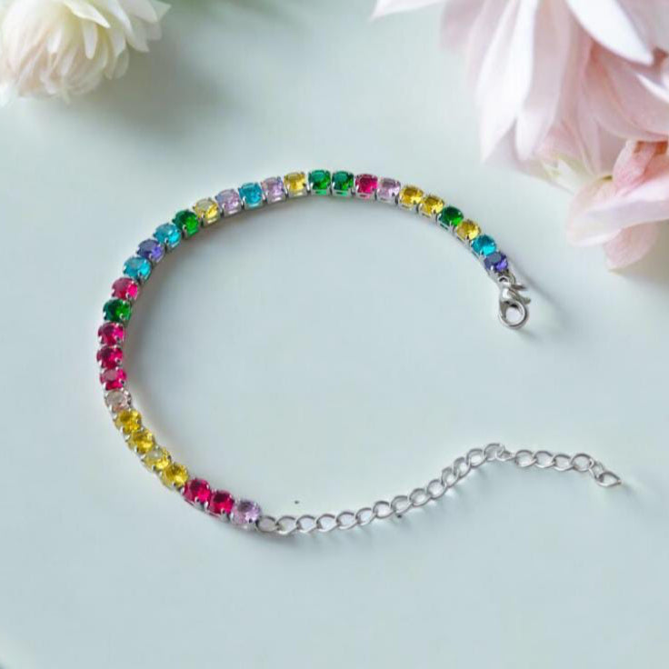 Silver & Multicolor Bracelet