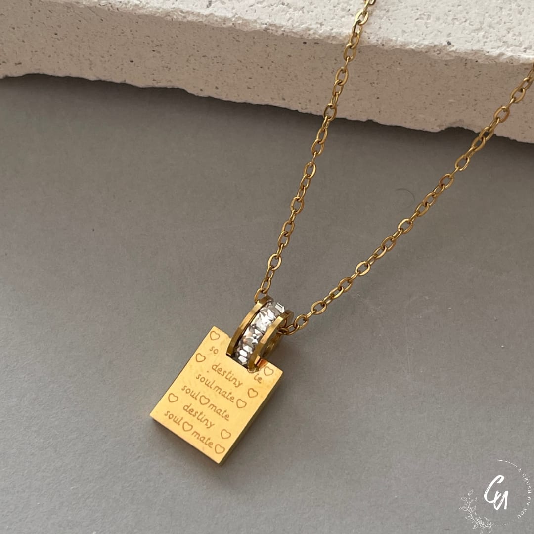 Gold-Plated Square Pendants