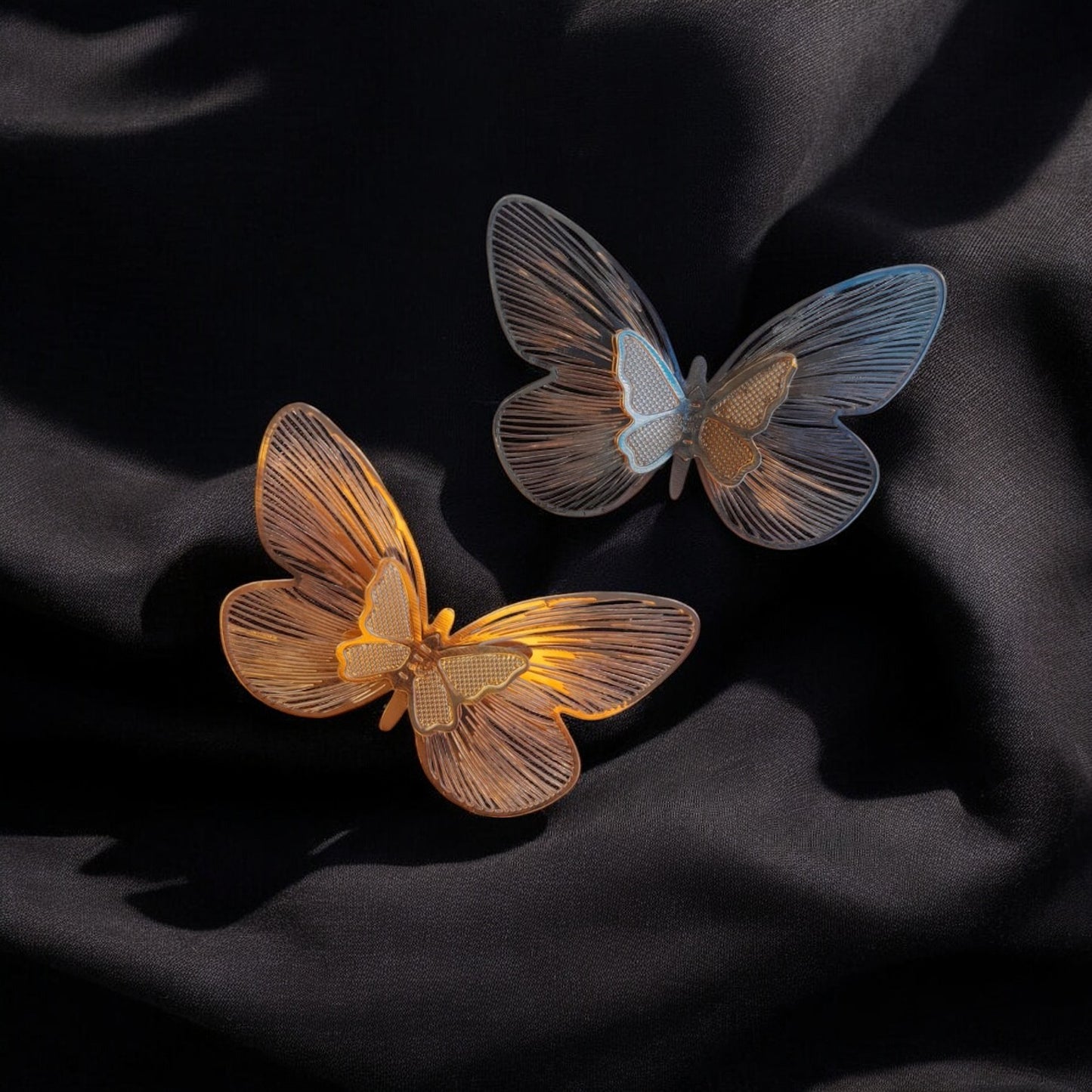 Gold Filigree Butterfly Stud Earring