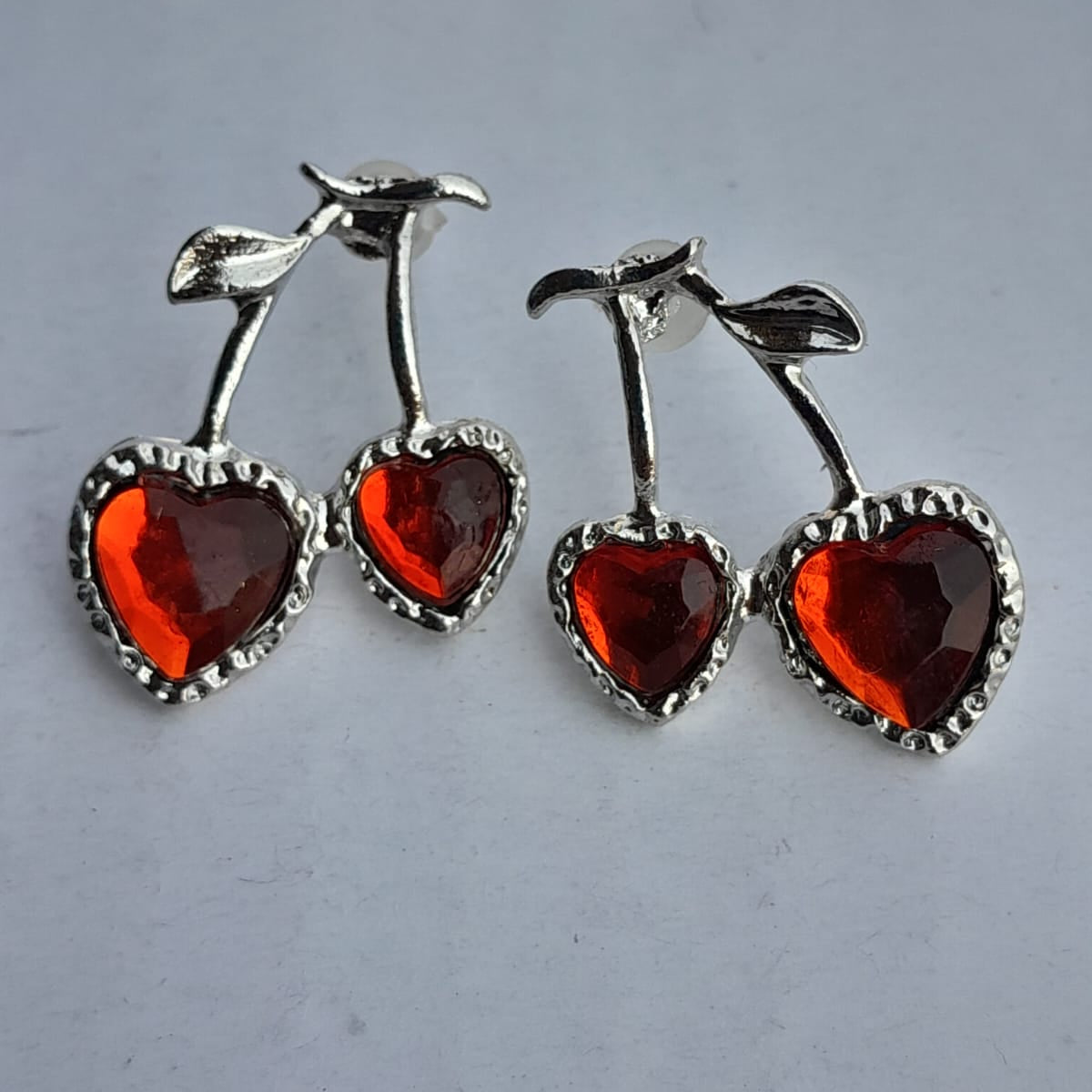 Heart Cherry Dangle Earring