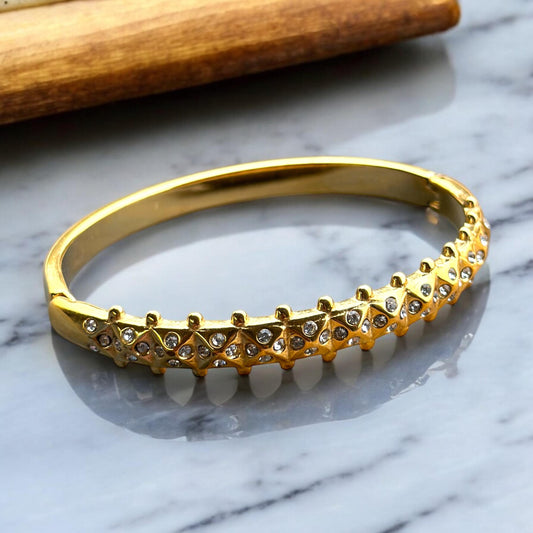 18k Gold-Plated Cubic Zirconia Bracelet