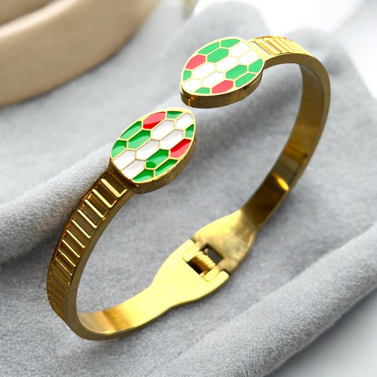 Gold-Plated Snake Design Bracelet