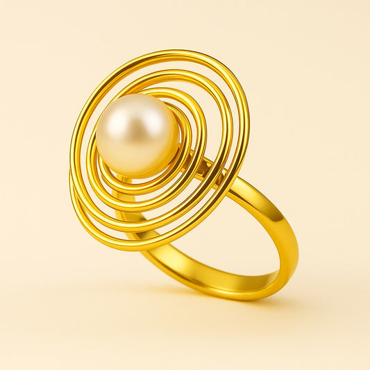 18K Gold Plated Heirloom Ring for Women