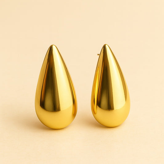 18K Gold Plated Liquid Drop Earring