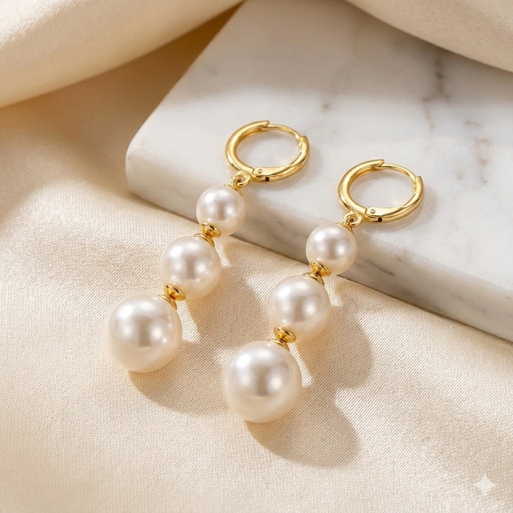 Shell Pearl Earrings
