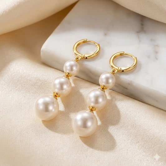 Shell Pearl Earrings
