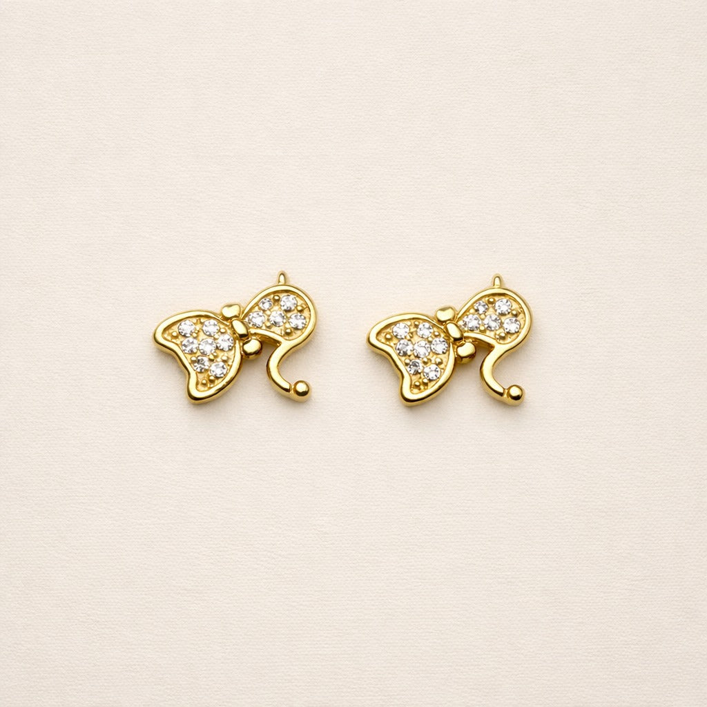 Crystal Elephant Stud Earrings