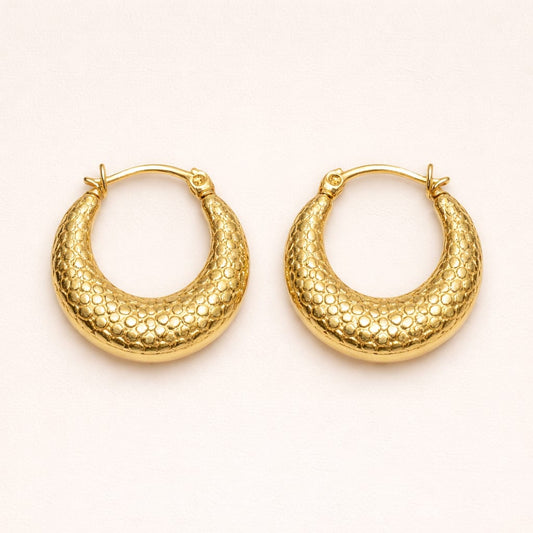 18k gold plated Anti Tarnish Hoop Earring