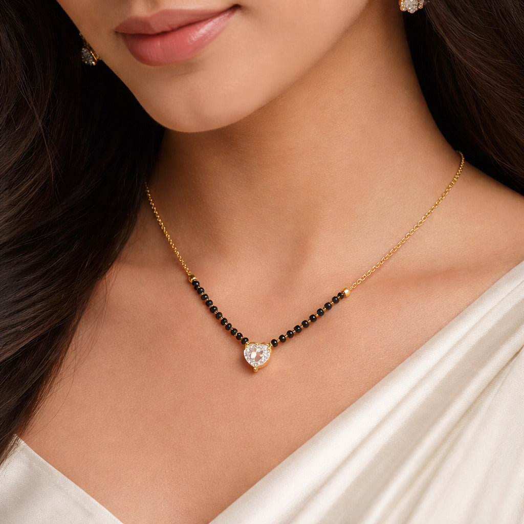 Saavi Tiny Heart Mangalsutra