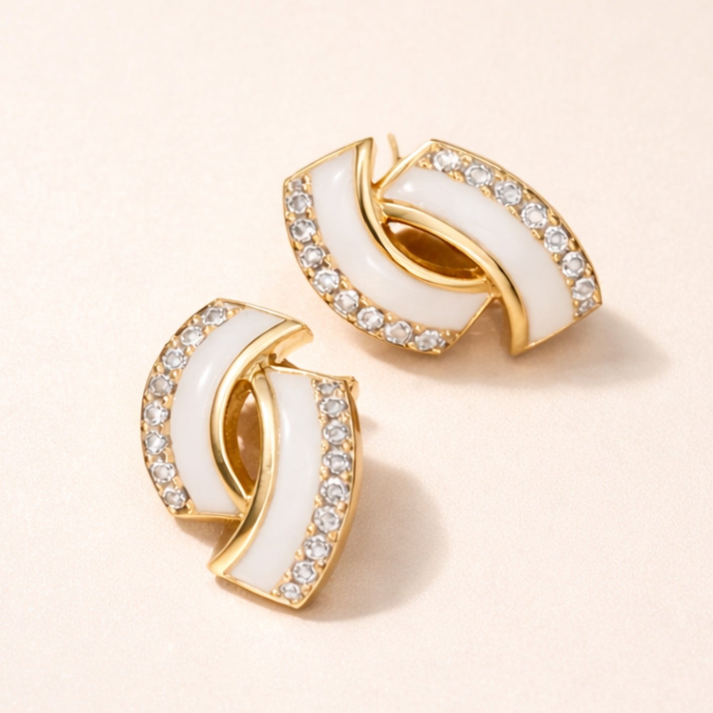Celestria Yellow Chimes Stud Earrings