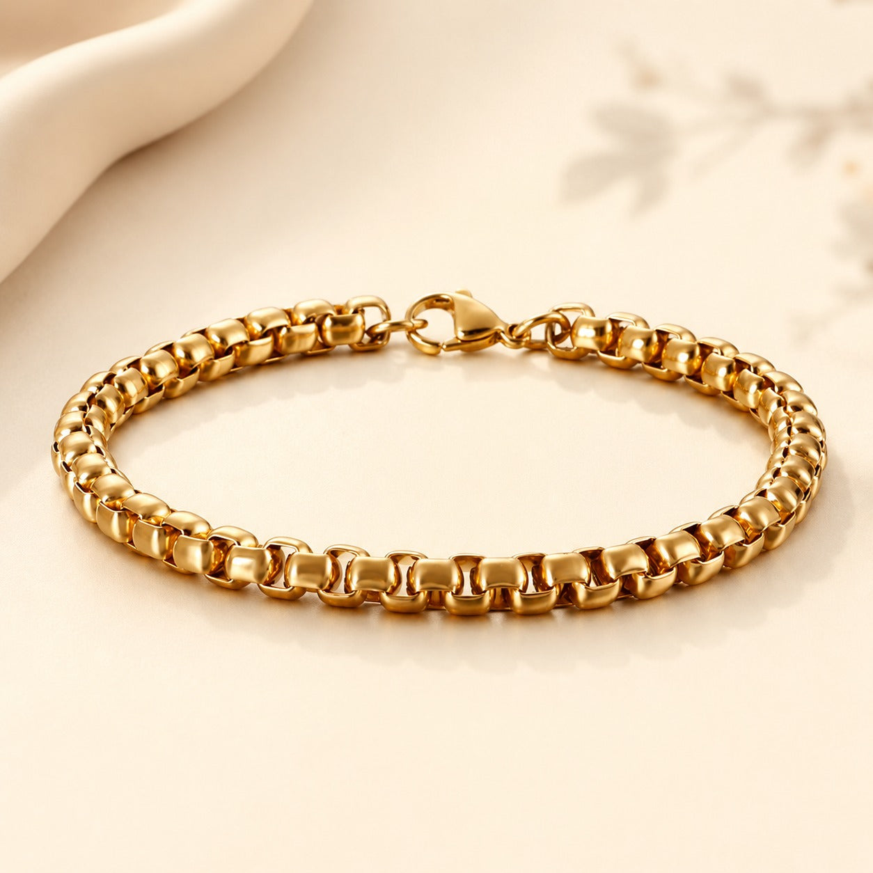 Men - 18K Gold Plated Aurelia Link Bracelet