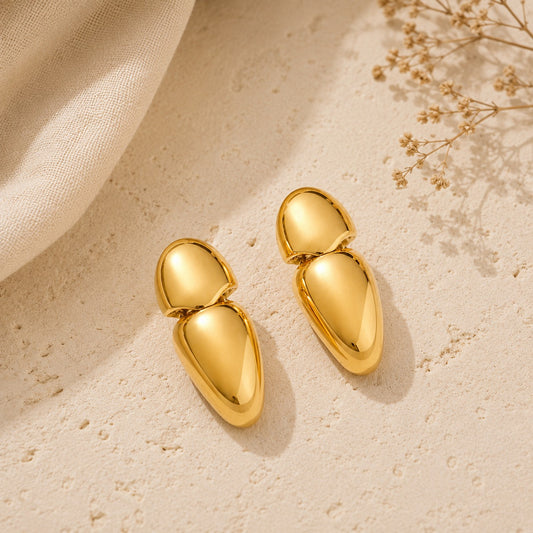 Minimal Gold Charm Earrings