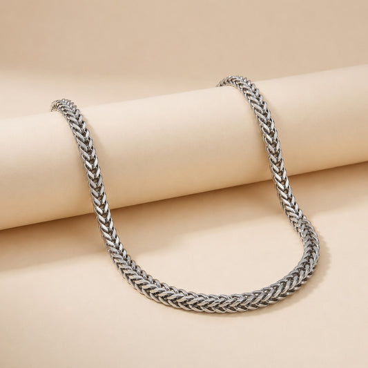 Men Silver Vortex Chain