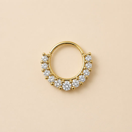 Golden Starlight Nose Pin 