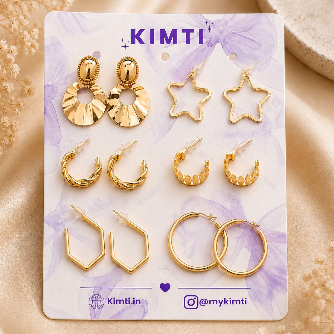 Celestial Charm Hoop Collection Set of 6