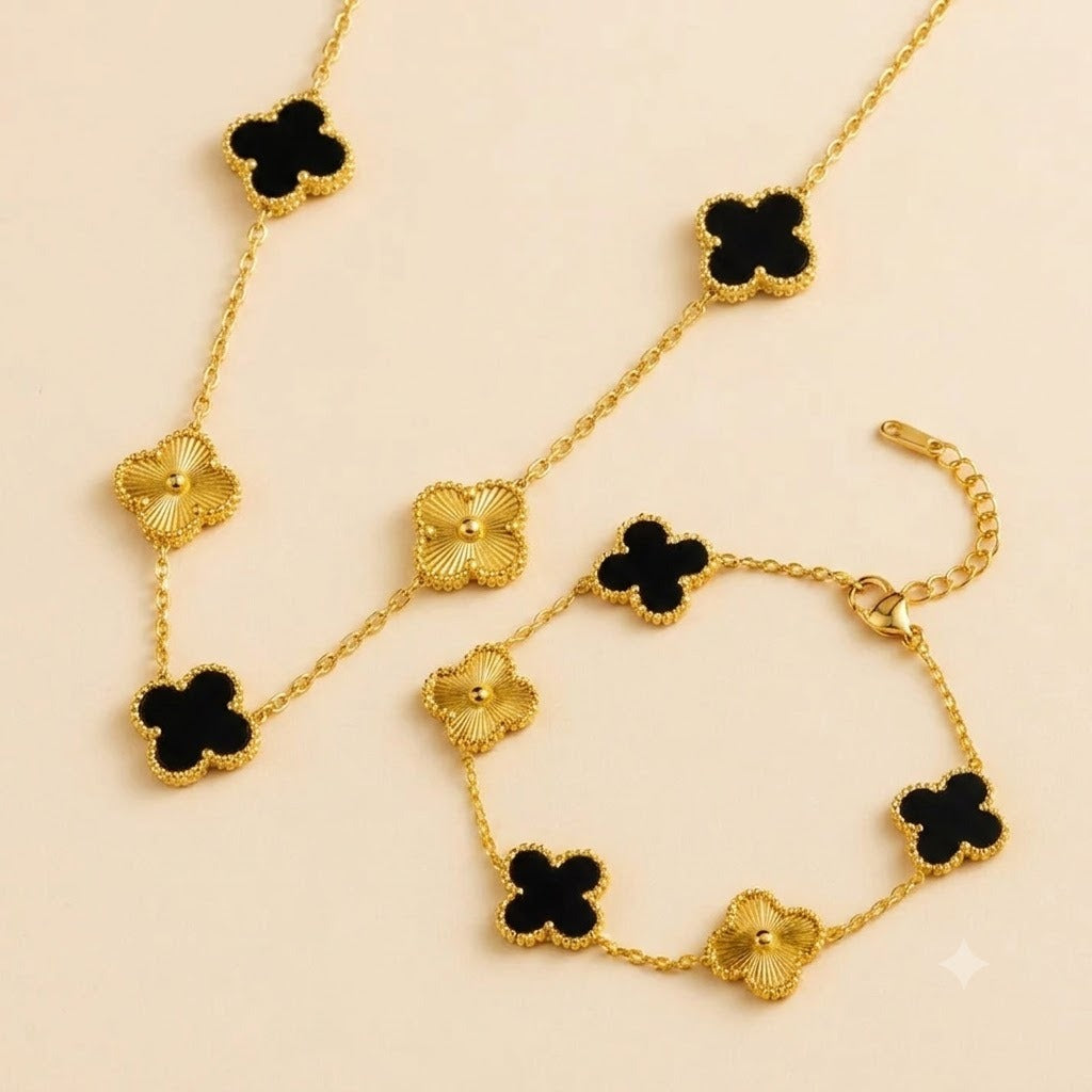 KIMTI Noir Blossom Jewelry Set