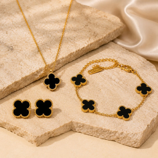 KIMTI Black Petal Luxury Set