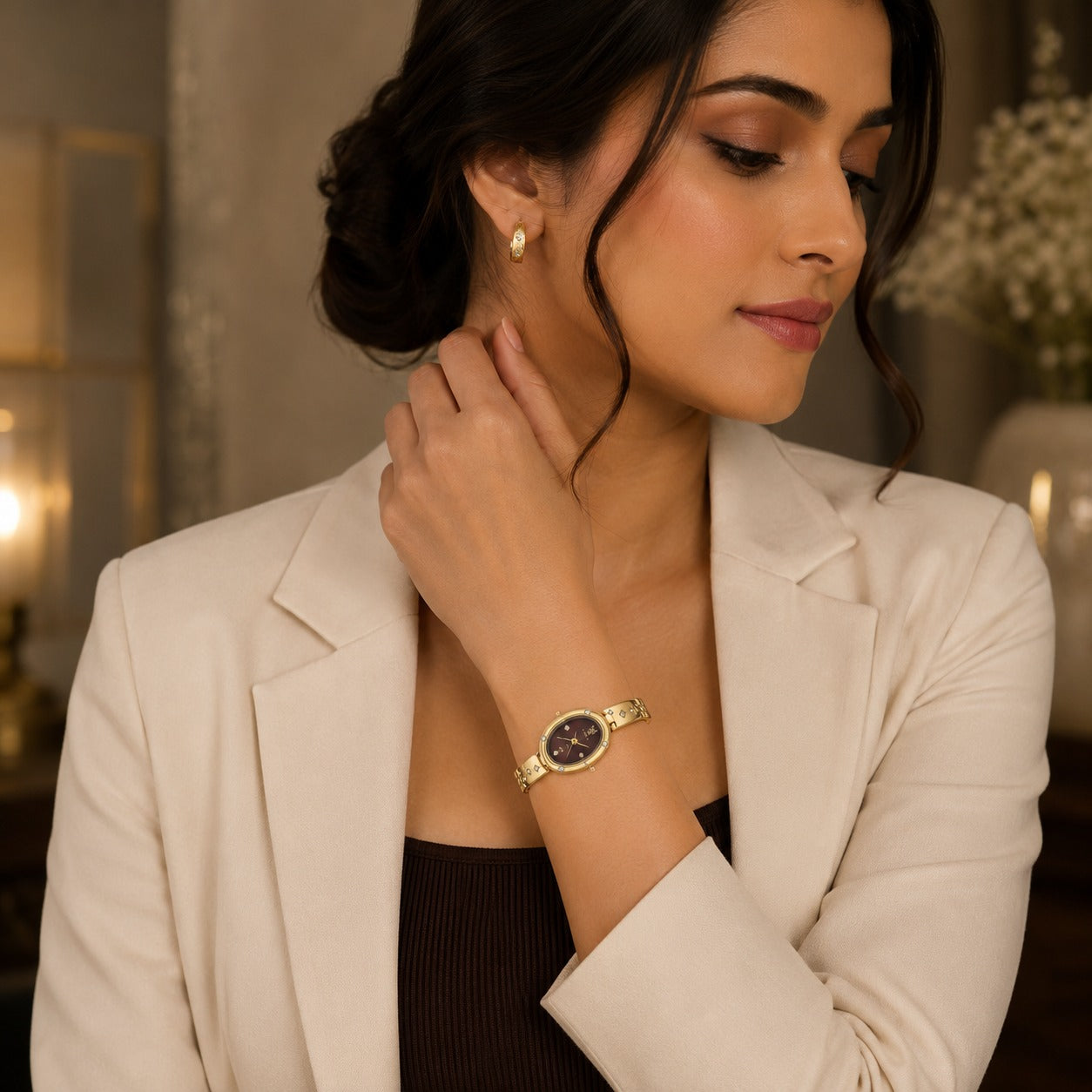 Amethyst Bloom Bracelet Watch